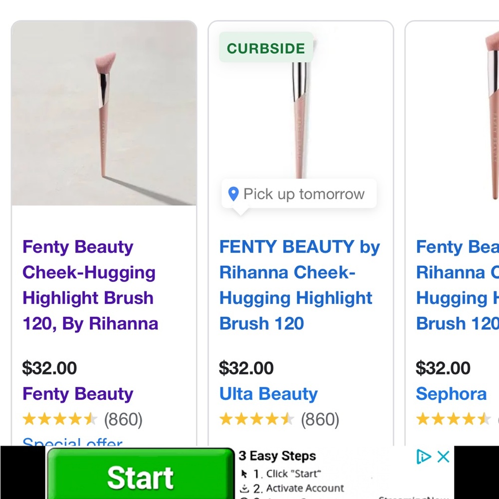 Fenty highlighter brush